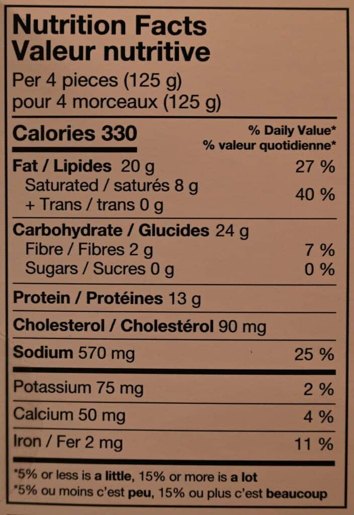 Costco Kirkland Signature Breaded Panko Shrimp Nutrition Facts