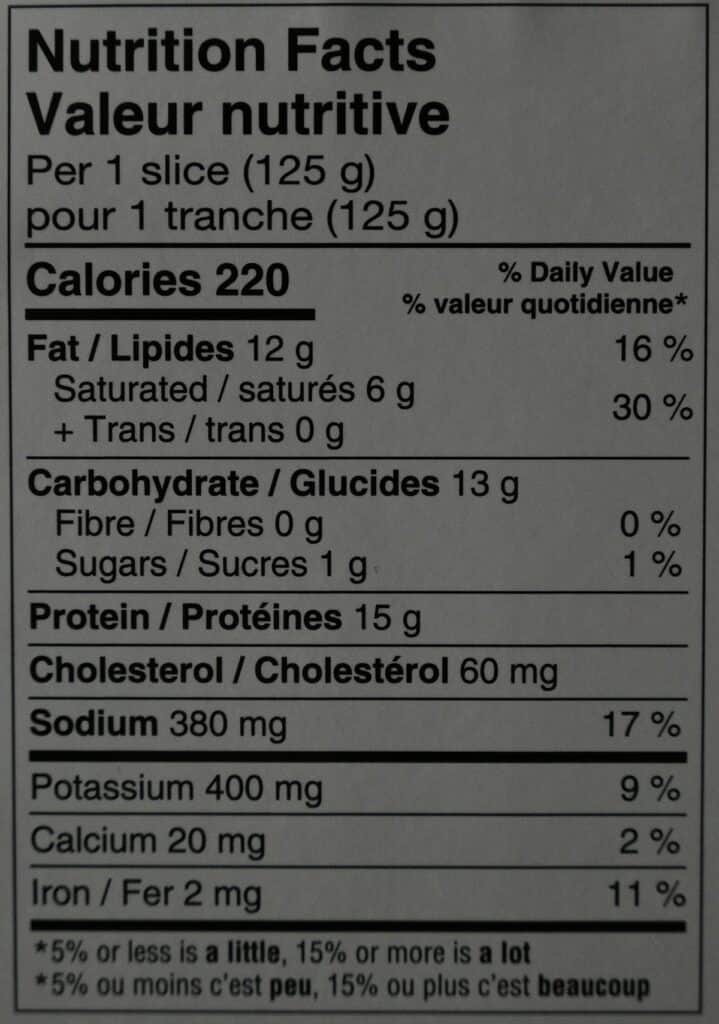 Costco Ventera Pork Schnitzel Nutrition Facts