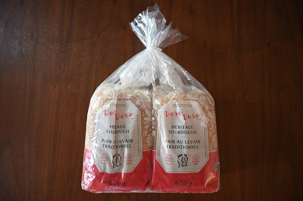 Costco Vero Vero Heritage Sourdough Bread two pack of loaves shown