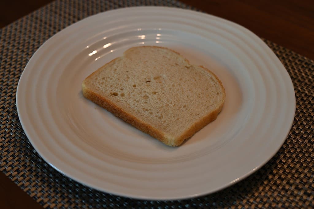 Costco Vero Vero Heritage Sourdough Bread slice of sourdough bread on a plate without being toasted