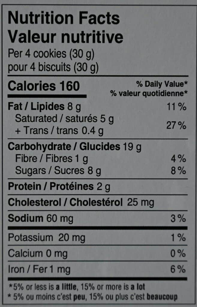 Costco Kelsen Danish Butter Cookies Nutrition Facts