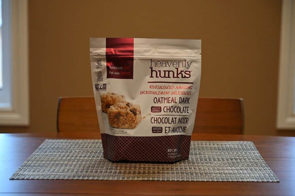 Costco E&C's Heavenly Hunks image of the bag sitting on a table