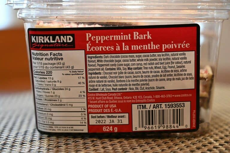 Costco Kirkland Signature Peppermint Bark Review Costcuisine