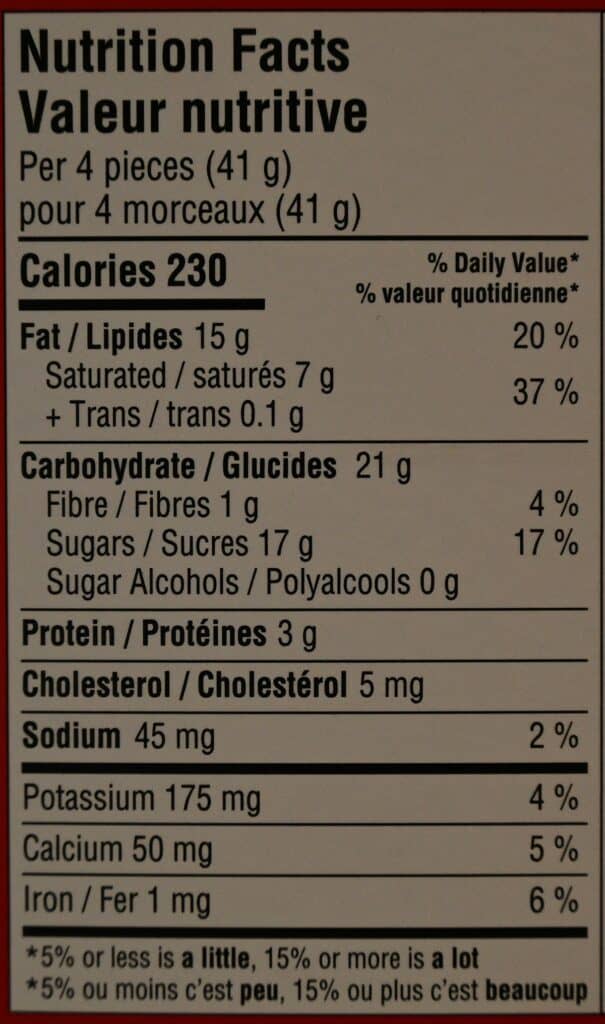 Image of the Costco Godiva Chocolate Domes Nutrition Facts. 