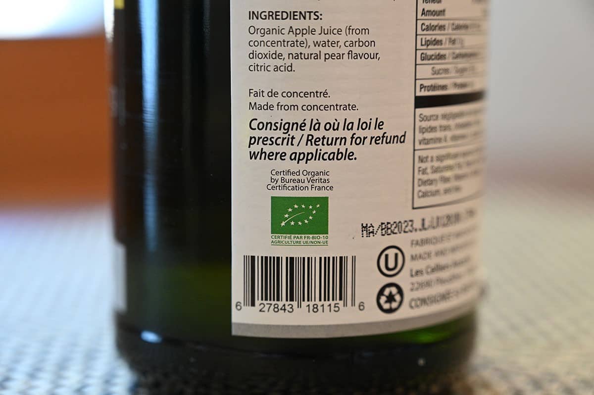 Costco Paul Brassac Organic Sparkling Juice Review Costcuisine