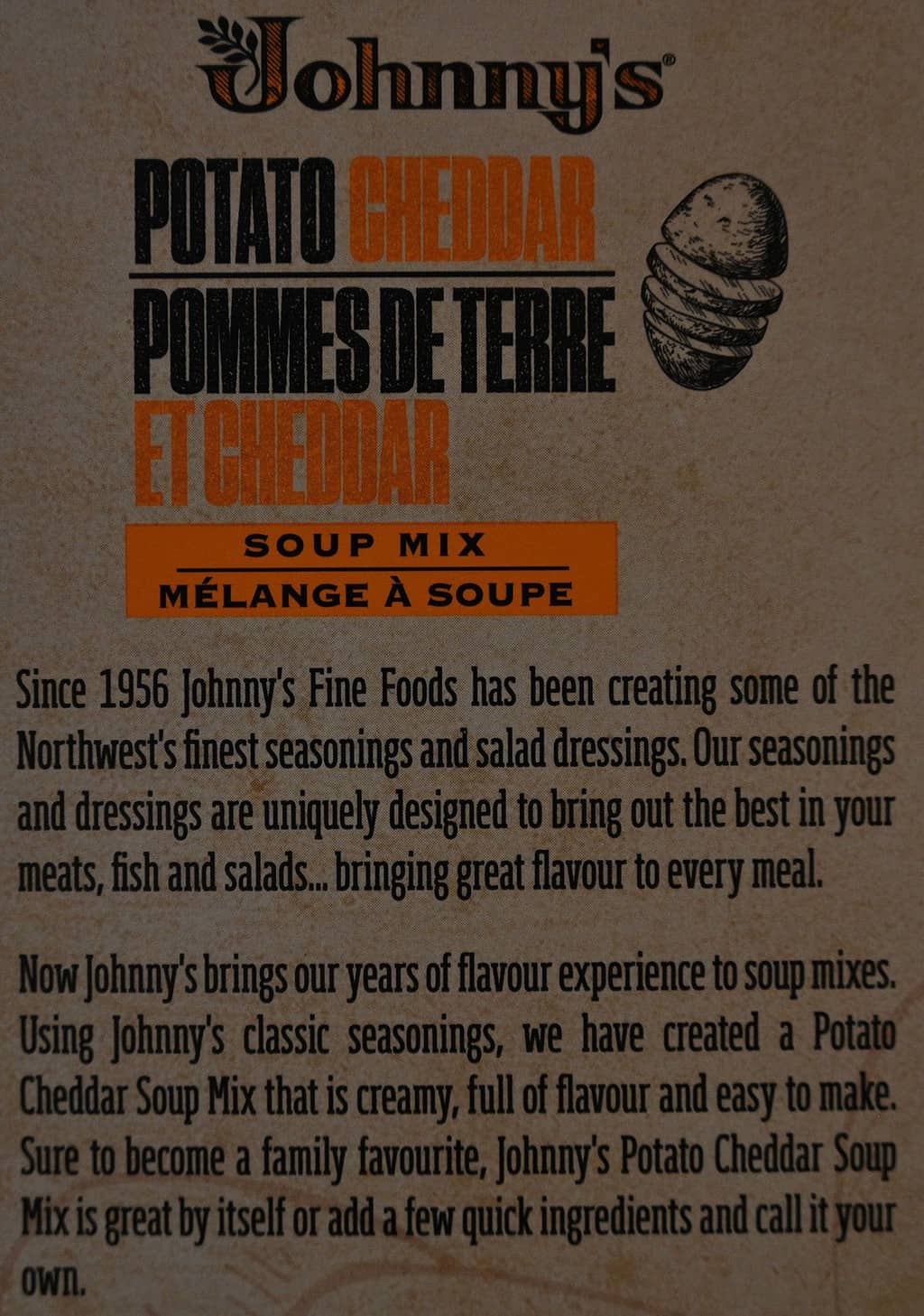 Costco Johnny's Potato Cheddar Soup Mix Review Costcuisine