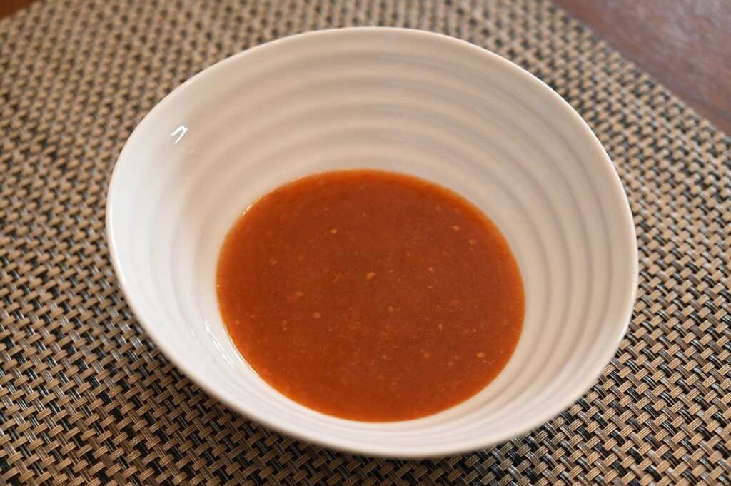 Costco Nando's Peri-Peri Sauce poured into a white bowl