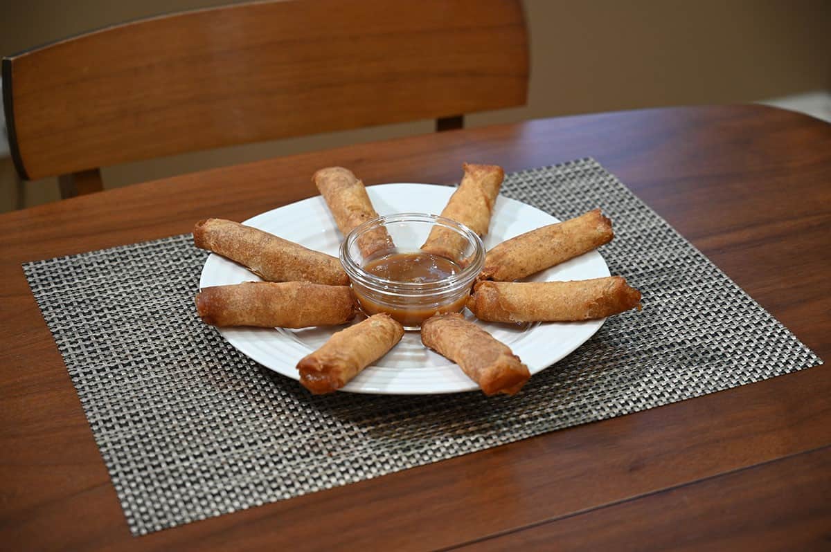 Costco Summ! Apple Pie Rolls with Caramel Sauce Review Costcuisine