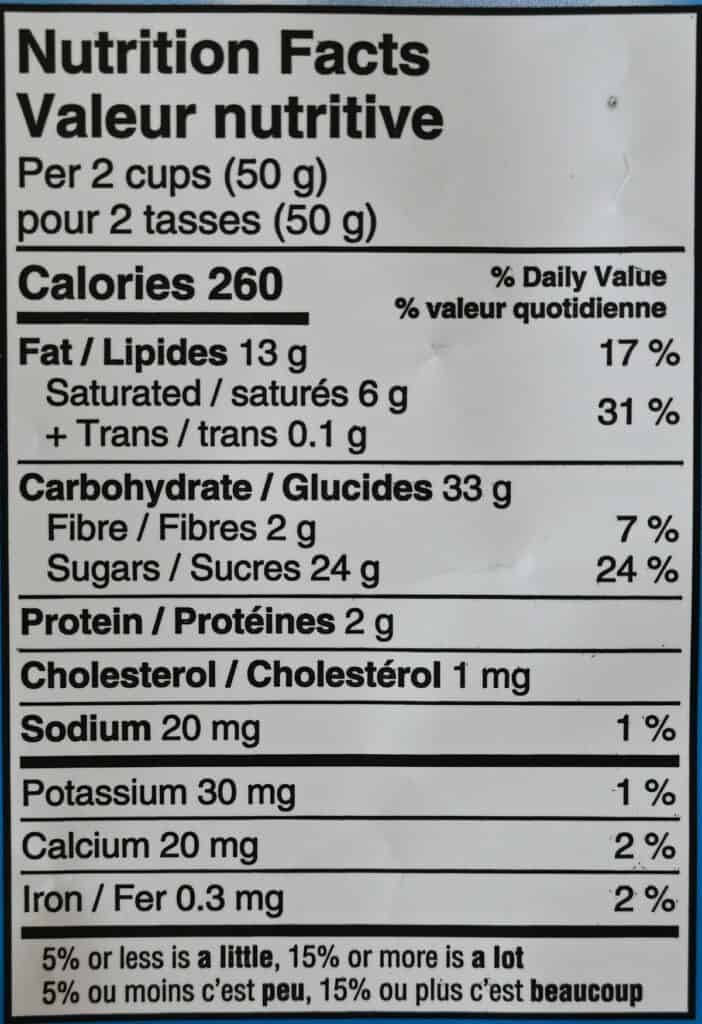 Costco Candy Pop Popcorn M&M's Minis Nutrition Facts. 