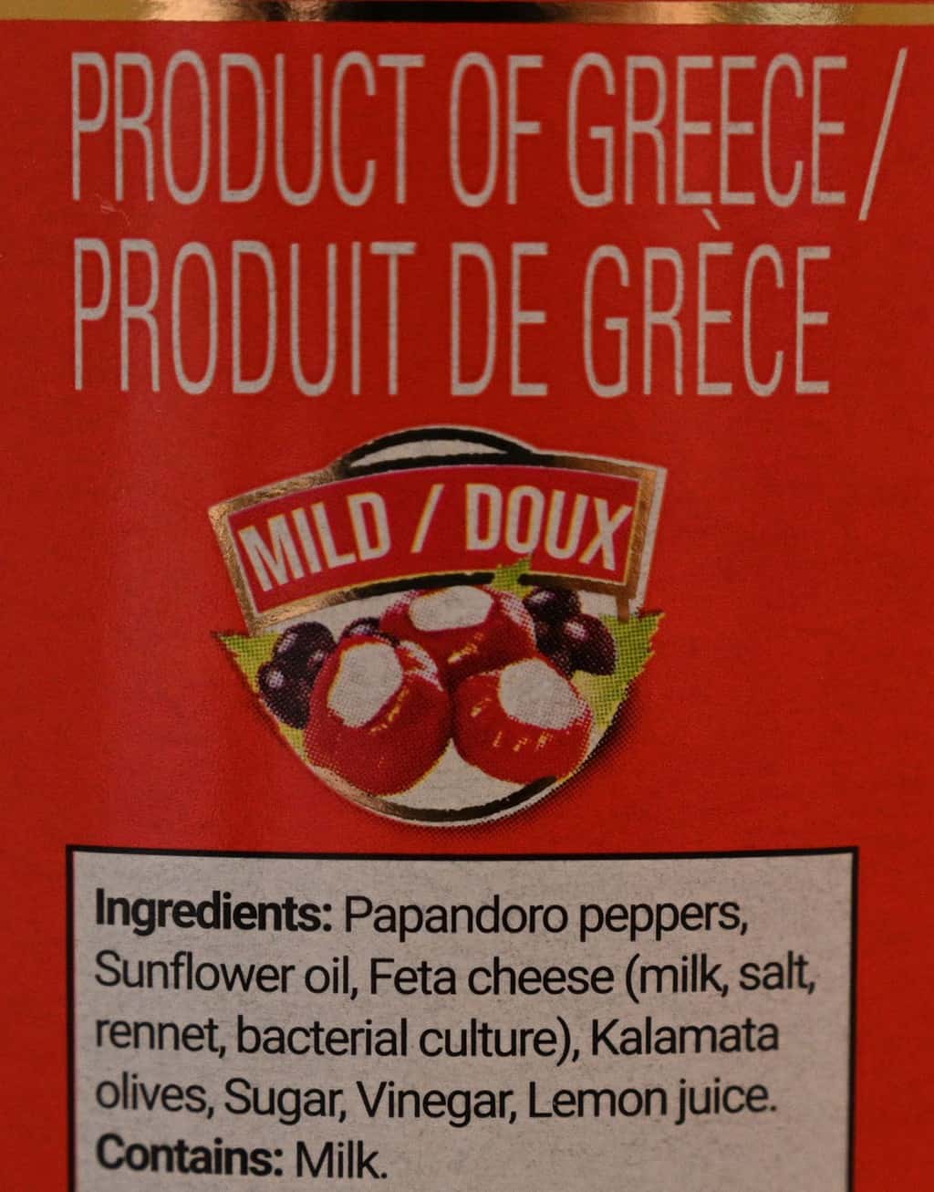 Costco Tasso's Papandoro Peppers Stuffed With Feta & Kalamata Olives