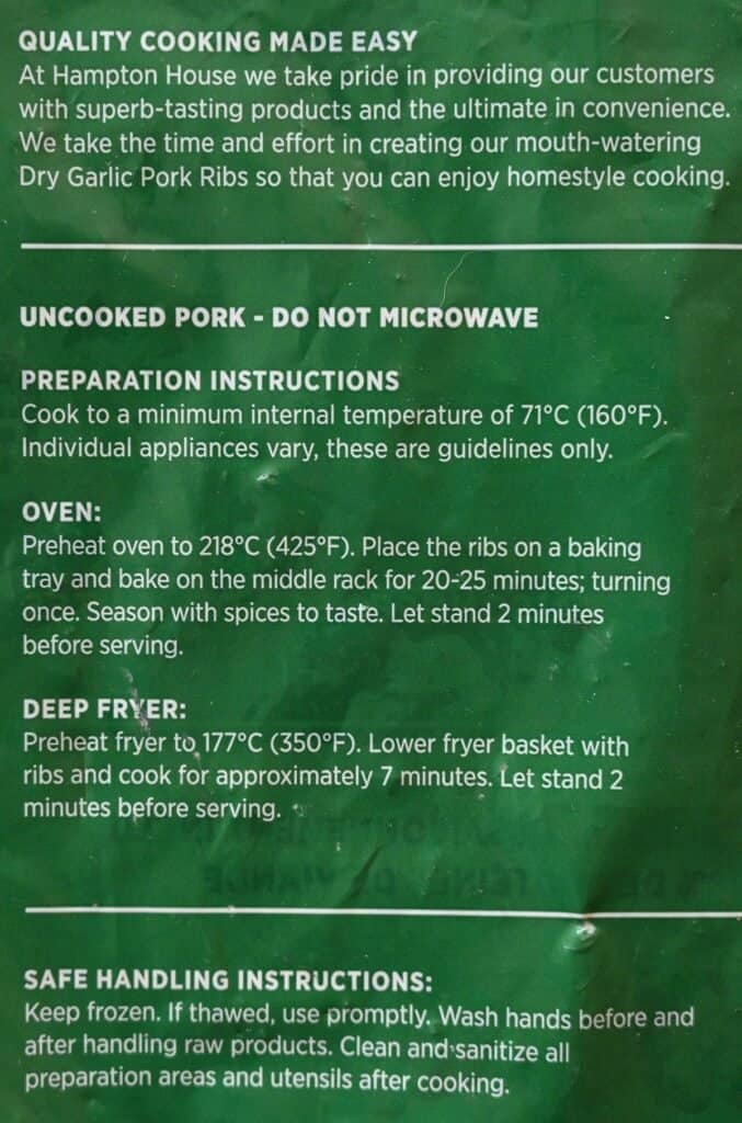 Costco Hampton House Dry Garlic Ribs Review Costcuisine