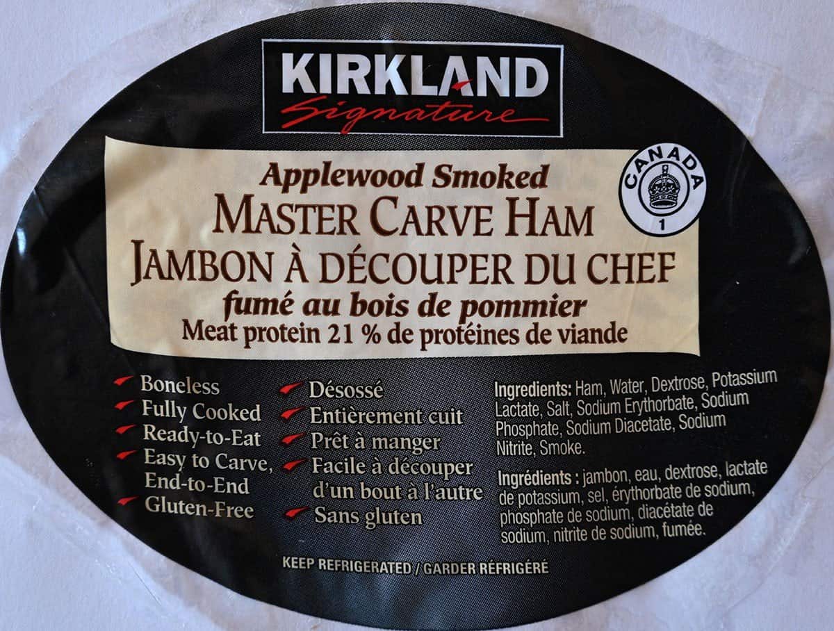 Kirkland Signature Spiral Sliced Ham, Hickory Smoked, 9 lb avg wt