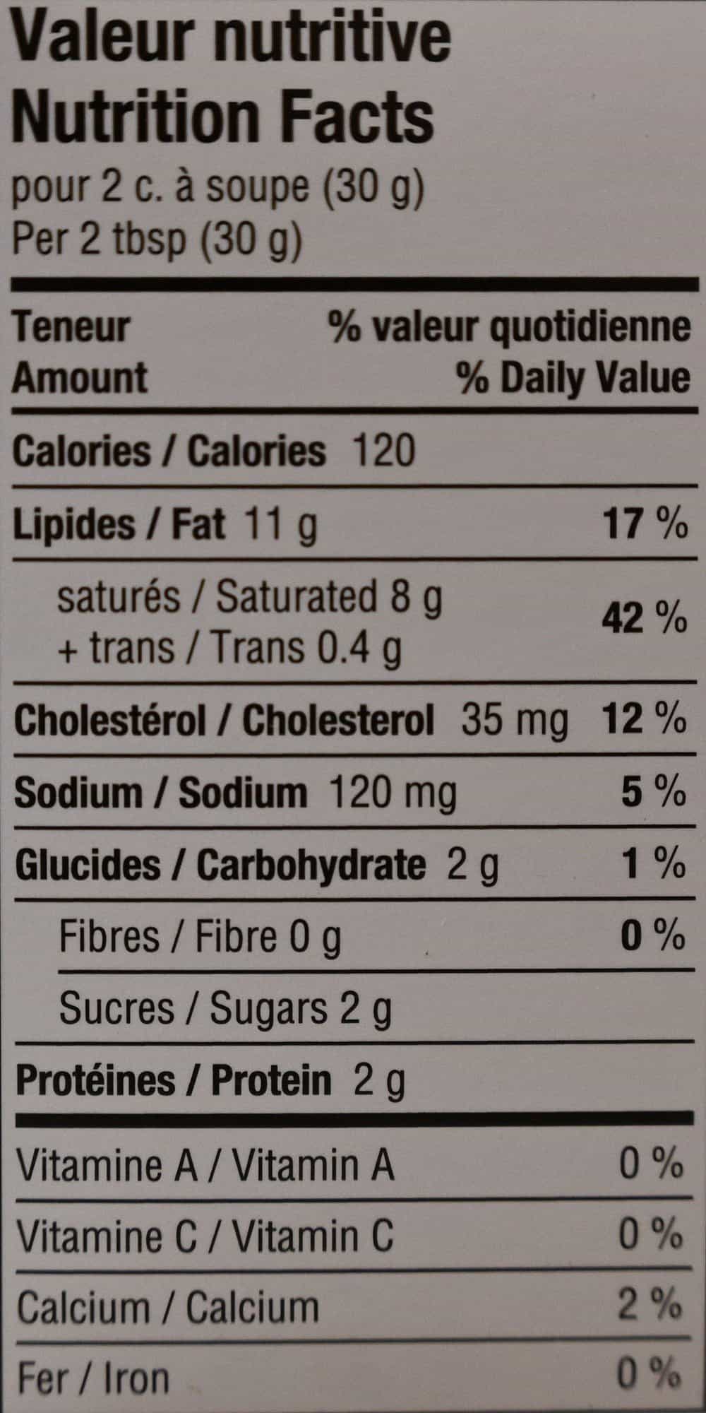 Costco Boursin Cranberry & Pepper Flavor Nutrition Facts. 