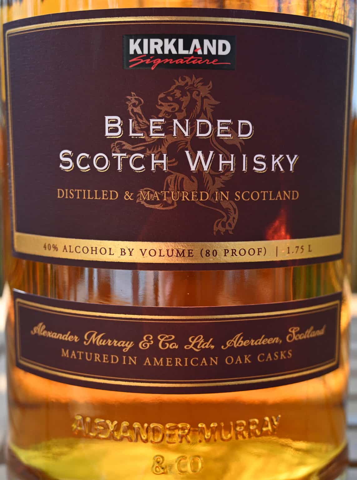 Costco Kirkland Signature Scotch and Whiskey Review Costcuisine