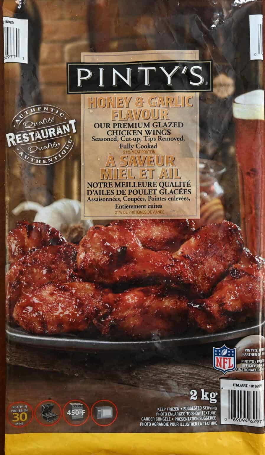 Costco Pinty's Honey & Garlic Wings Review Costcuisine