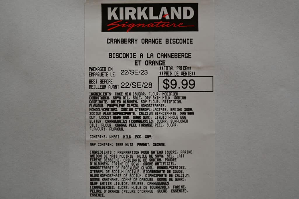 Costco Kirkland Signature Cranberry Orange Bisconie Review Costcuisine