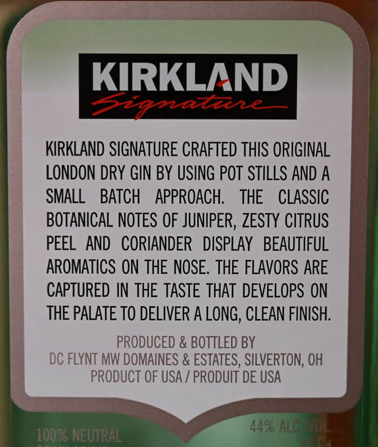 Costco Kirkland Signature London Dry Gin Review Costcuisine