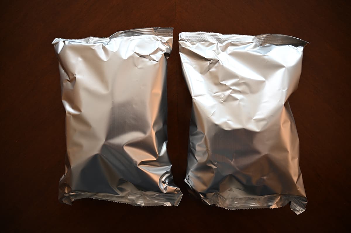 Image of the two bags the bunnies come in that are inside the box.