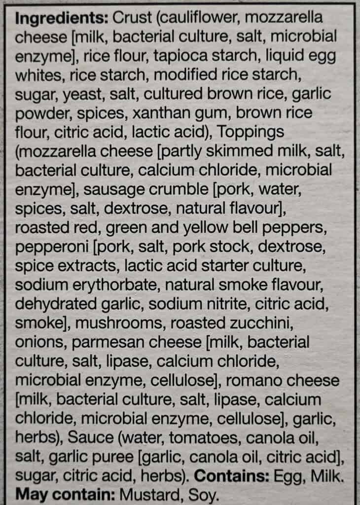 Costco Kirkland Signature Deluxe Cauliflower Crust Pizza Review