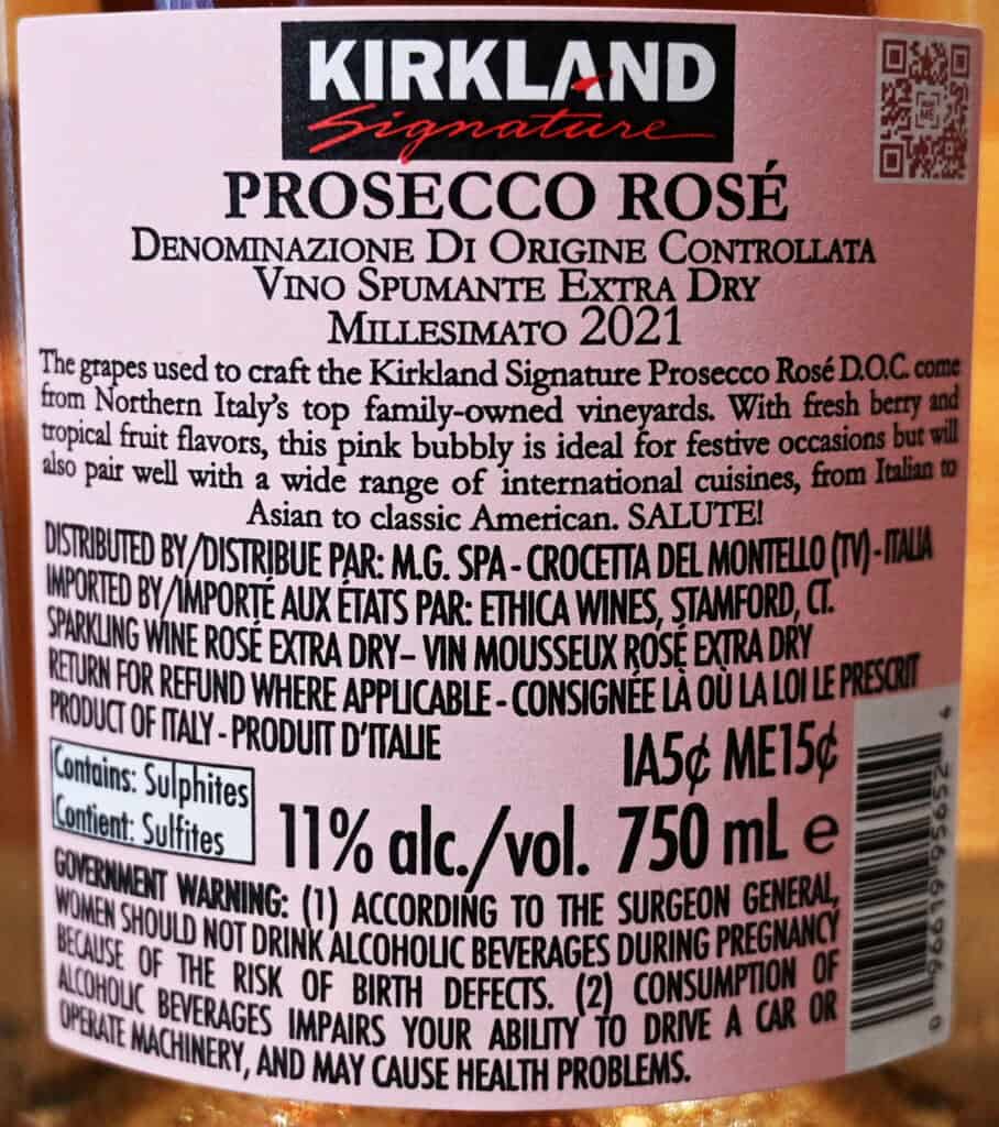 Costco Kirkland Signature Prosecco Rosé Review Costcuisine