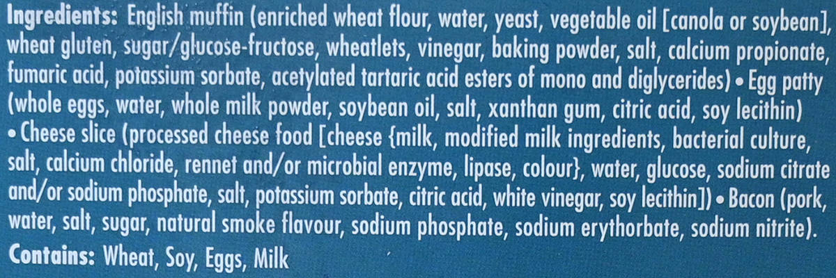 Image of the ingredients list from the back of the box.