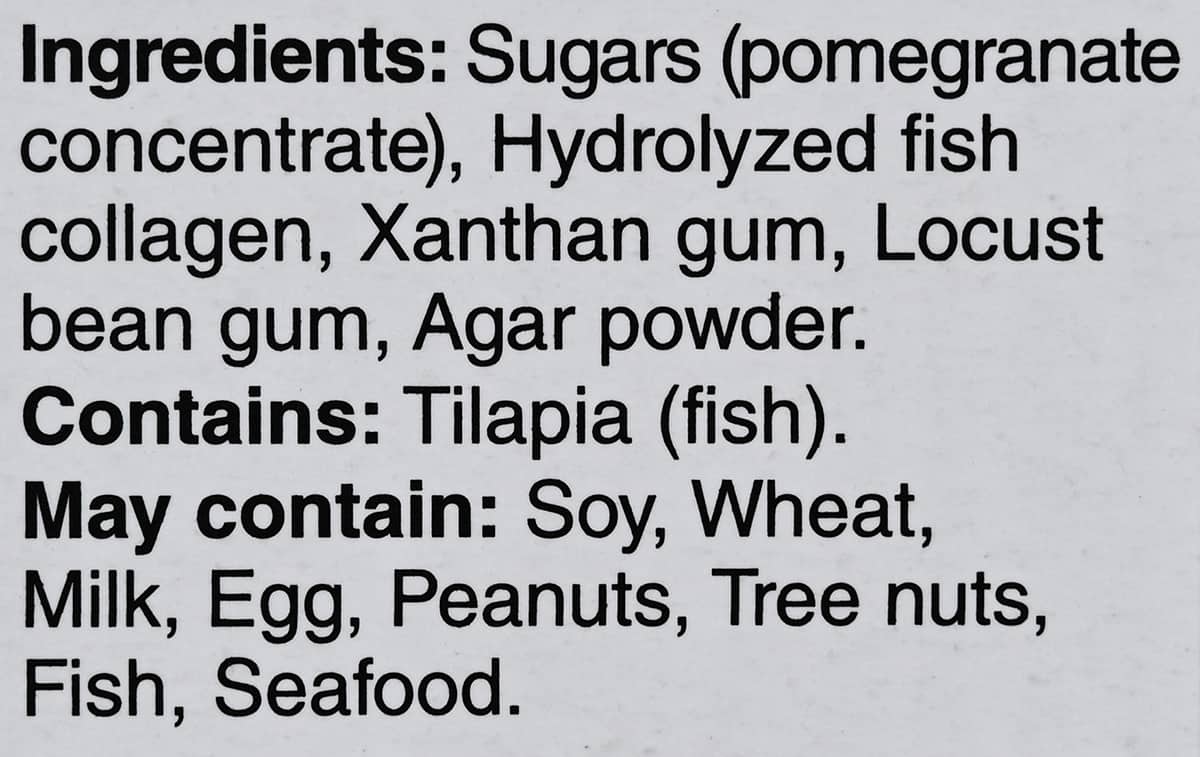 Image of the ingredients from the back of the box.