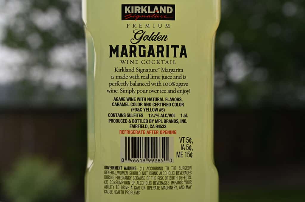 Costco Kirkland Signature Margarita Wine Cocktail Review Costcuisine