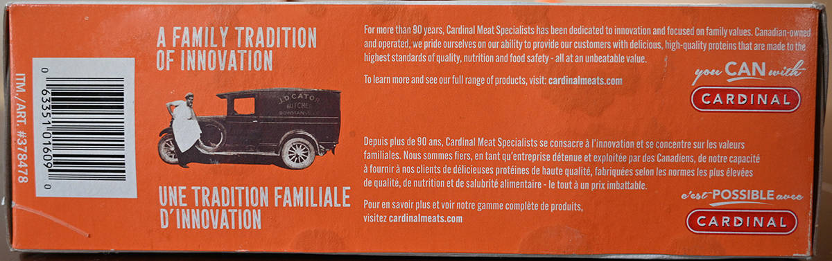 Image of the company history and description from the back of the box.