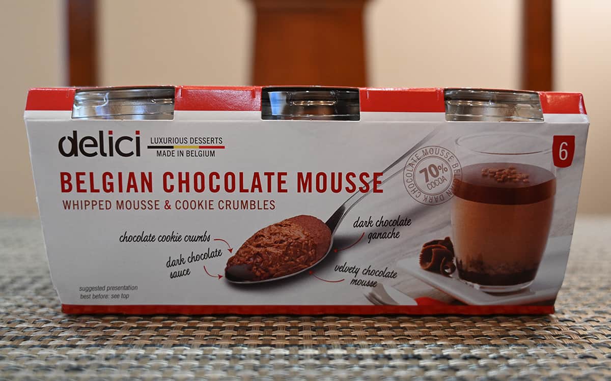 Side view image of the mousse package showing what's in each cup. 