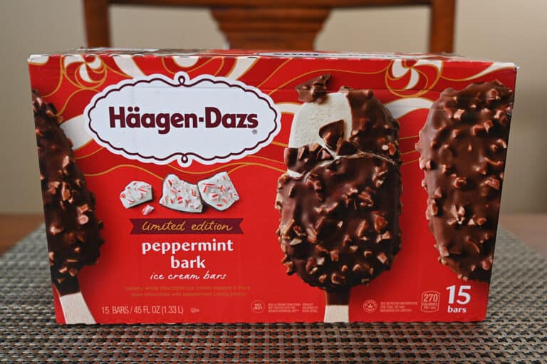 Costco HäagenDazs Peppermint Bark Ice Cream Bars Review Costcuisine