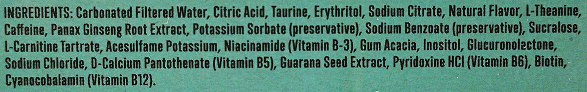 Image of the cosmic stardust ingredients rom the back of the box.