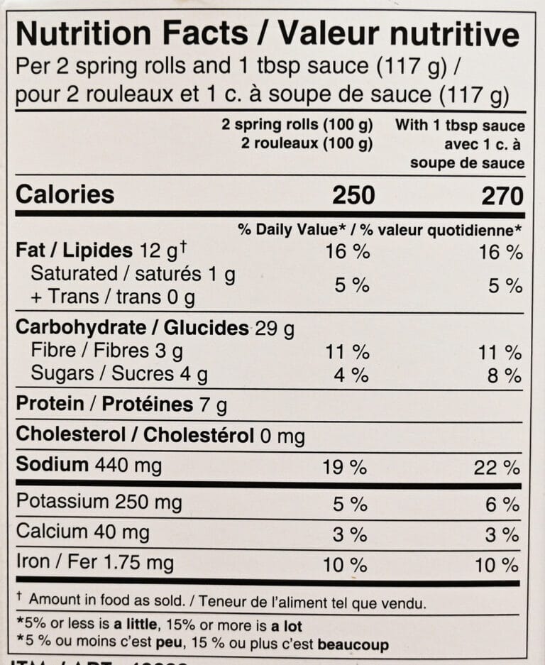 Small Spring Roll Calories Costco Summ! Crispy Vegetable Spring Rolls Review - Costcuisine