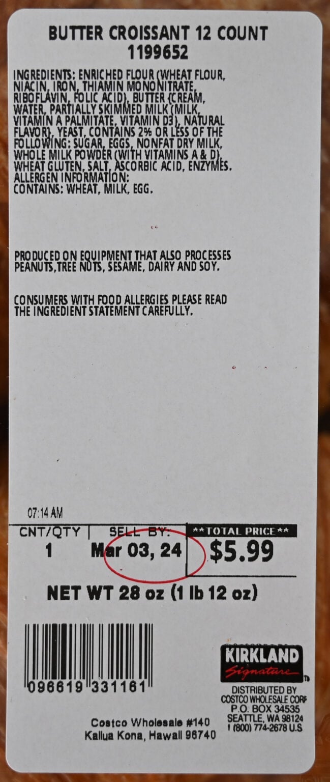 Costco Kirkland Signature Butter Croissant Review - Costcuisine