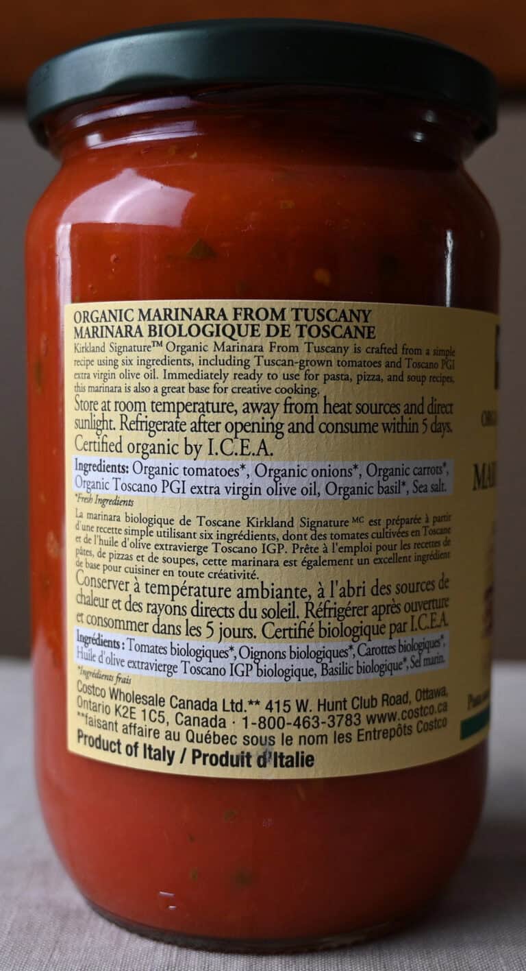 Costco Kirkland Signature Organic Marinara from Tuscany Review