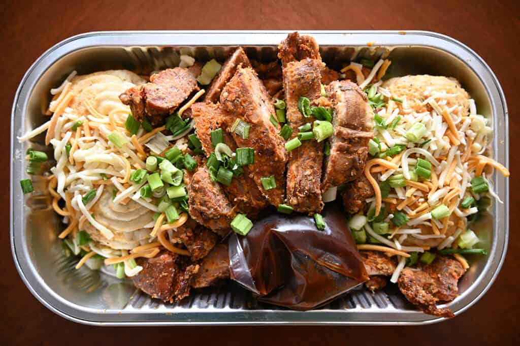 Costco Kirkland Signature BBQ Pork Rib Ends with Baked Potatoes Review ...