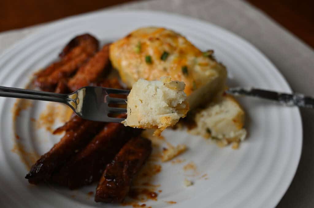 Costco Kirkland Signature BBQ Pork Rib Ends with Baked Potatoes Review ...