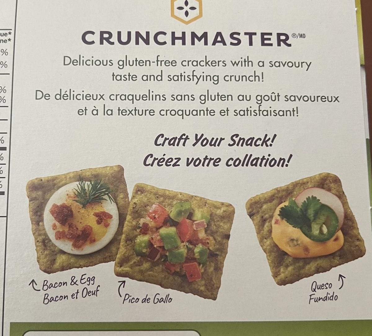 Image of the product description from the box. 