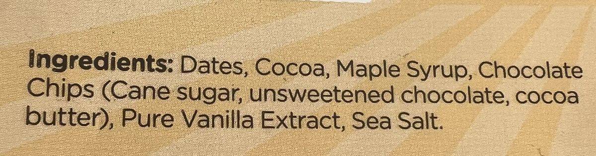 Image of the ingredients list from the back of the package.