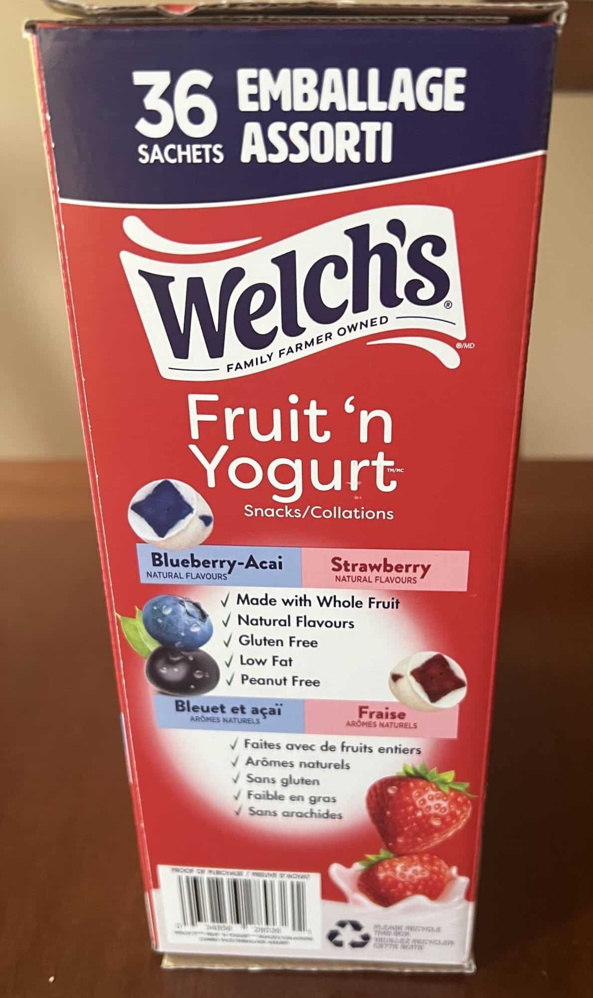 Image of the product description for the fruit snacks from the box.