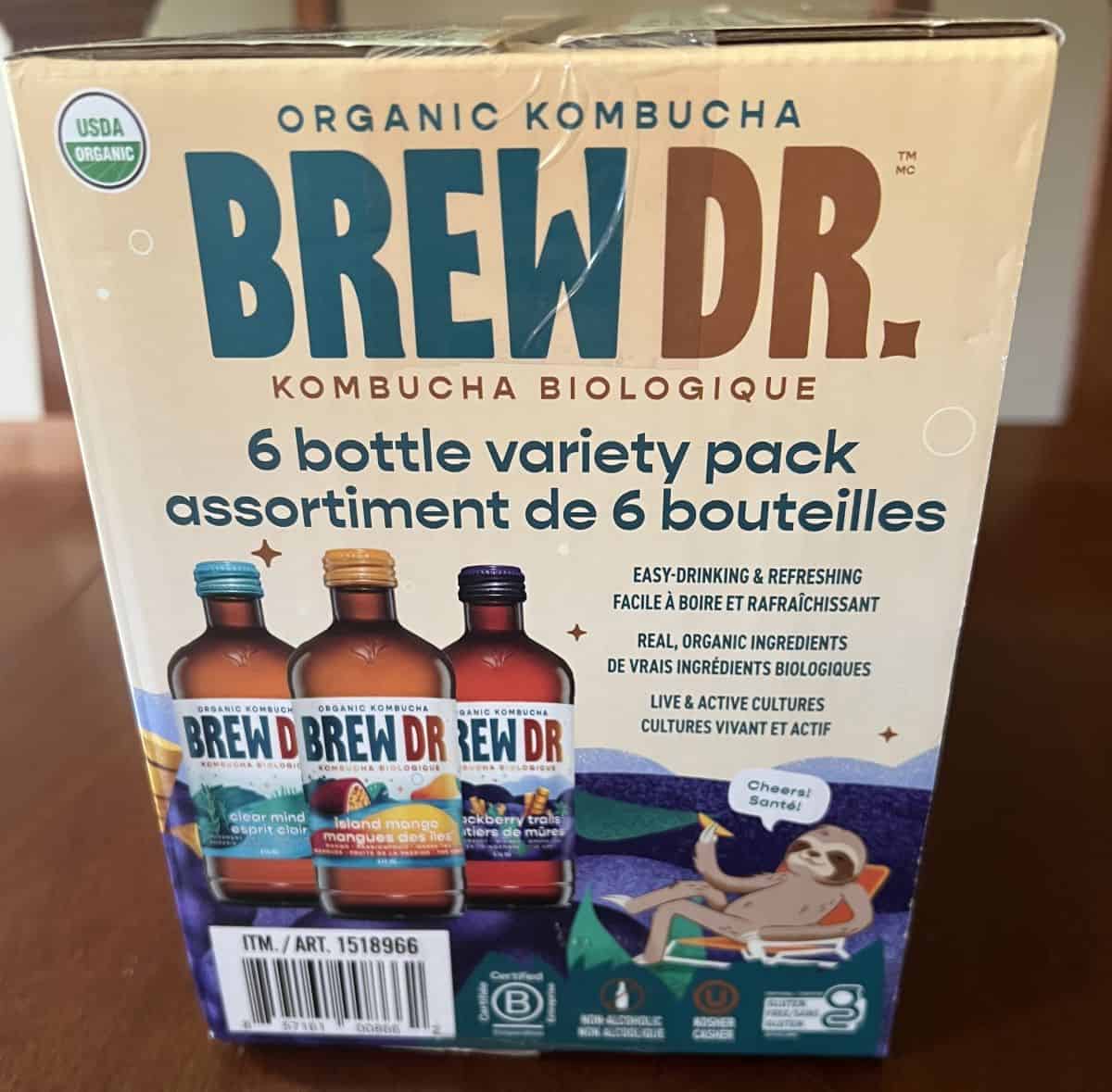 Image of the product description from the side of the box.