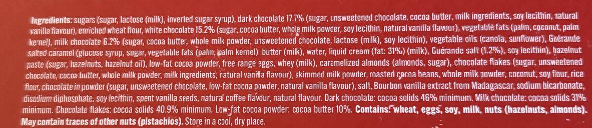 Image of the ingredients list from the back of the box.