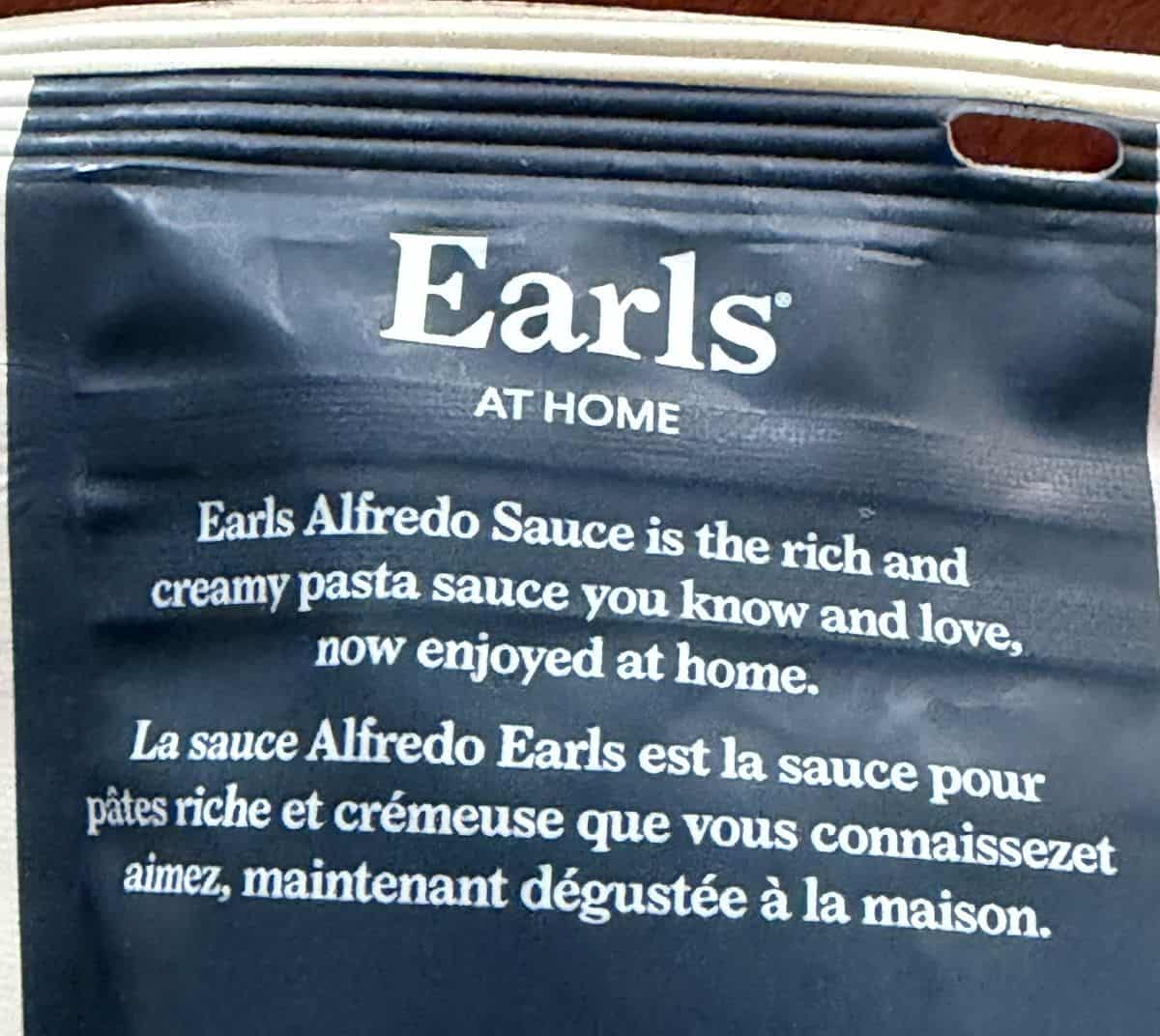 Image of the product description from the back of the bag. 