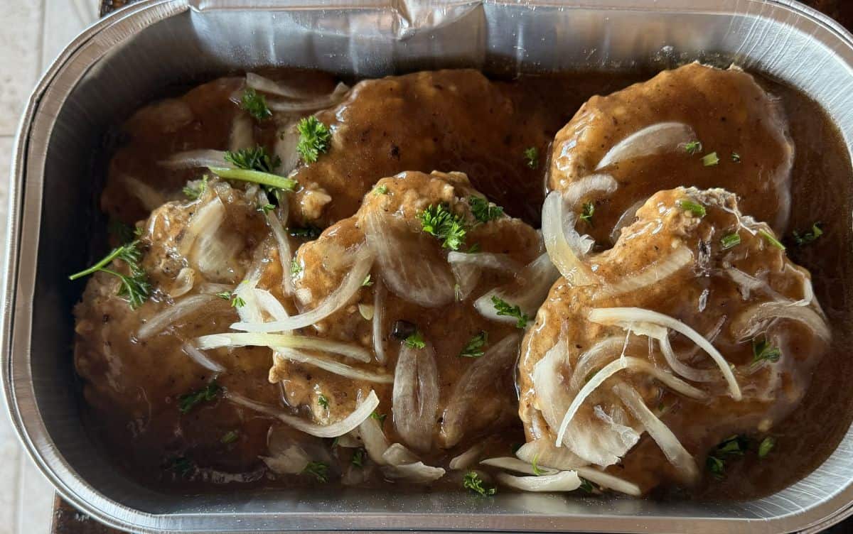Image of the meal prior to it being cooked in the oven.